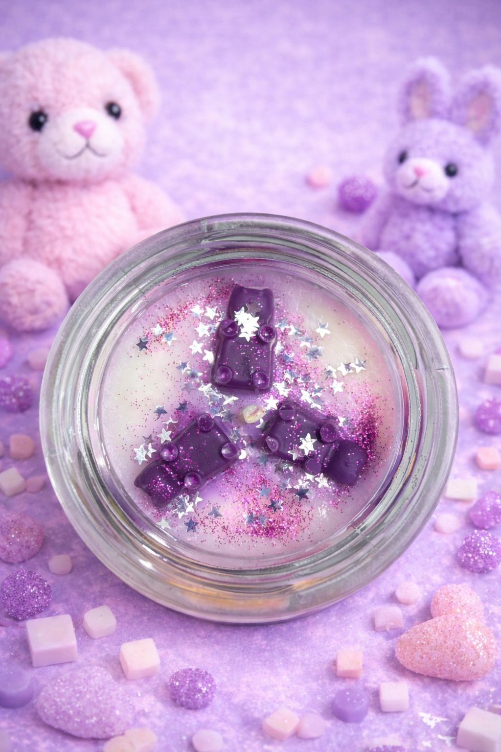 Bougie énergétique - Enfant intérieur (Fleur de coton) – Image 3